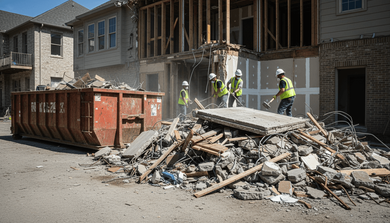 Generator and compactor on a construction site